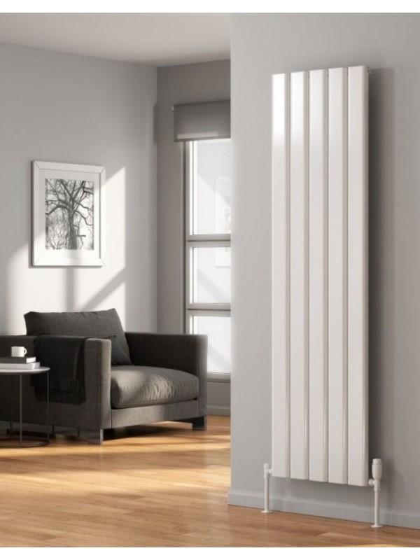 Reina Vicari Vertical Aluminium Double Column Radiator, 1800H x 400mm